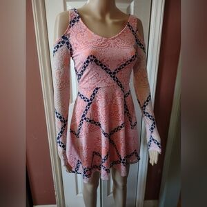 Love Fire women's size XS Extra small long open sleeve dress